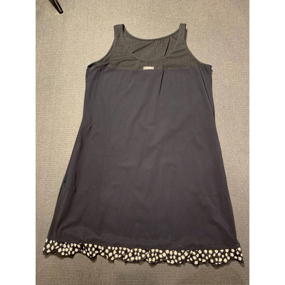 Profile Women's Tunic Dress Daisy Lace Bottom Size Medium Flowy Layering Piece